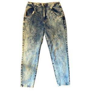 Vintage Retro | High Waisted | Acid Wash Jeans